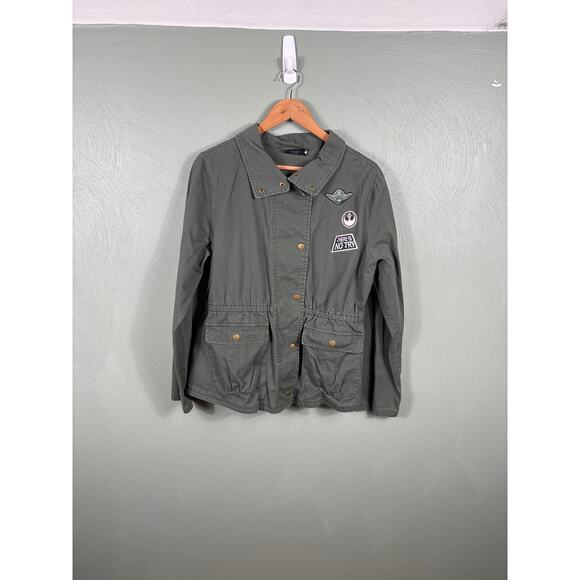 Star Wars Her Universe Military Field Jacket Utility Cinch Waist Women’s Medium - Picture 10 of 13